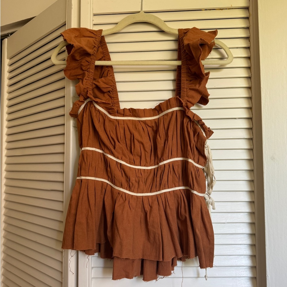 Free People Ruffled Women's Top